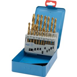 Spiralbohrersatz 1 - 10mm TIN beschichtet