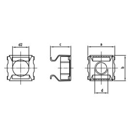 Käfigmuttern Edelstahl A2
