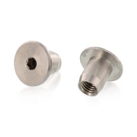 Hülsenmuttern mit Flachkopf und Innensechskant...