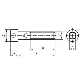 Zylinderschrauben mit Innensechskant DIN 912 (ISO 4762) 8.8 galv. verzinkt