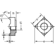 Vierkant-Schweißmuttern DIN 928