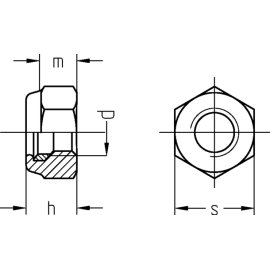 Sicherungsmuttern DIN 982 hohe Form galv. verzinkt