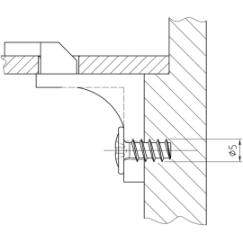Beschlagschraube mit Eurogewinde für Schubkastenblenden