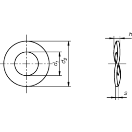 Federscheiben Form B DIN 137 mech. Verzinkt