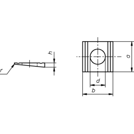 Keilscheiben für U-Träger DIN 434 feuerverzinkt