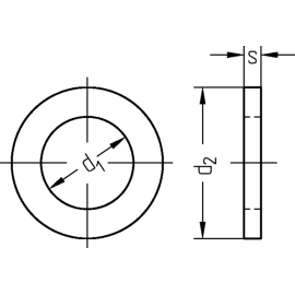 Passscheiben DIN 988 Stahl blank