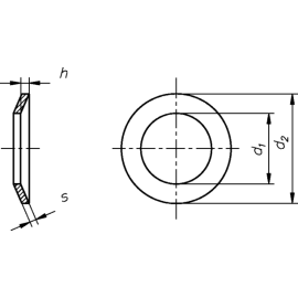 Tellerfedern DIN 2093 blank