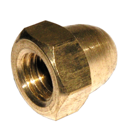 Hutmuttern DIN 1587 Messing