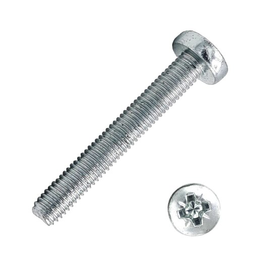 Gewindefurchende Schrauben DIN 7500 Form C galv. verzinkt