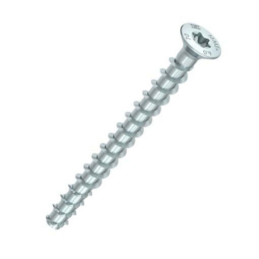 Betonschrauben MULTI-MONTI-plus F, Senkkopf, T-Drive, verzinkt blau