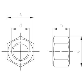 Sechskantmuttern DIN 934 A4