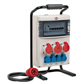 Baustromverteiler BSV 4, mit FI Schutzschalter 2m...