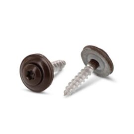 Spenglerschrauben 2tlg. mit DS 15 mm Sepiabraun (RAL 8014)