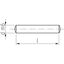 Zylinderstifte DIN 7 m6 blank