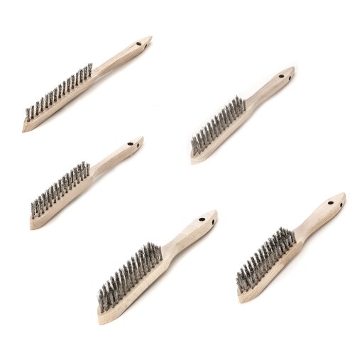 Handbürste rostfreier Draht ROF gew. 0,35 mm Lessmann