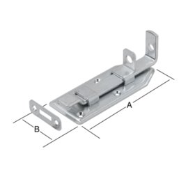 Türschlossriegel gekröpft mit...
