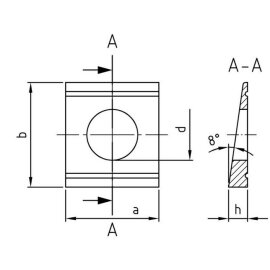 Keilscheiben DIN 434 Edelstahl A2