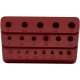 Bohrerständer aus Kunststoff leer 19-teilig 1,0 - 10,0 mm x 0,5 stgd.
