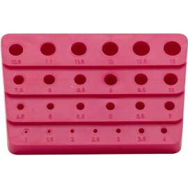 Bohrerständer aus Kunststoff leer 25-teilig 1,0 -...