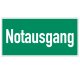 Rettungszeichen Notausgang Kunststoff 117x260 mm