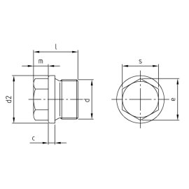 Verschlußschrauben DIN 910 A2 nach DIN 228