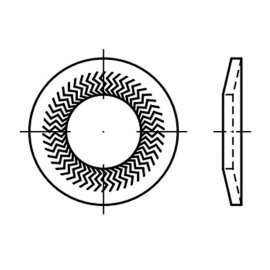 Contactscheiben Sperrkantscheiben Form M verzinkt