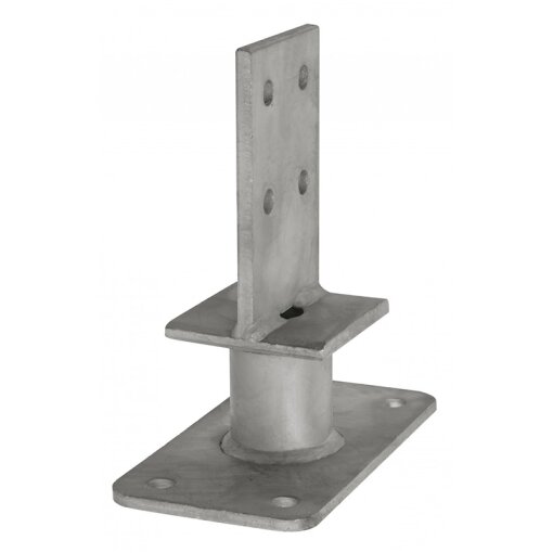 Pfostenträger/Stützenfuss Typ T01 auf Beton feuerverzinkt