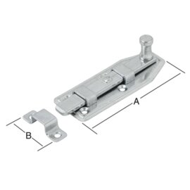 Fensterriegel gerade, mit Schlaufe verzinkt