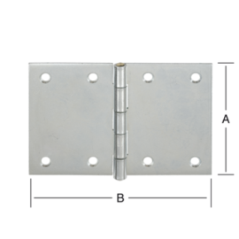 Scharnier breit verzinkt
