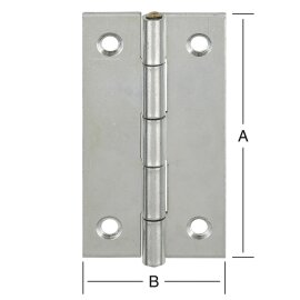 Scharnier schmal verzinkt