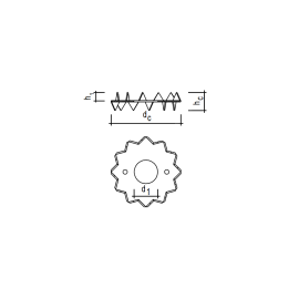 1 Stk. Einpreßdübel Bulldog® Typ C1 zweiseitig 50 mm