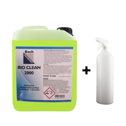 Bio Clean 2000 Reinigungskonzentrat Kanister 5 Liter inkl. 1 l Sprühflasche