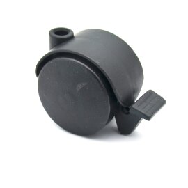 Kunststoff Doppel-Lenkrolle mit Feststeller Rad Ø...