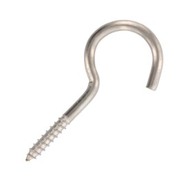 1 Stück gebogene Schraubhaken A2 4,4 x 50 mm
